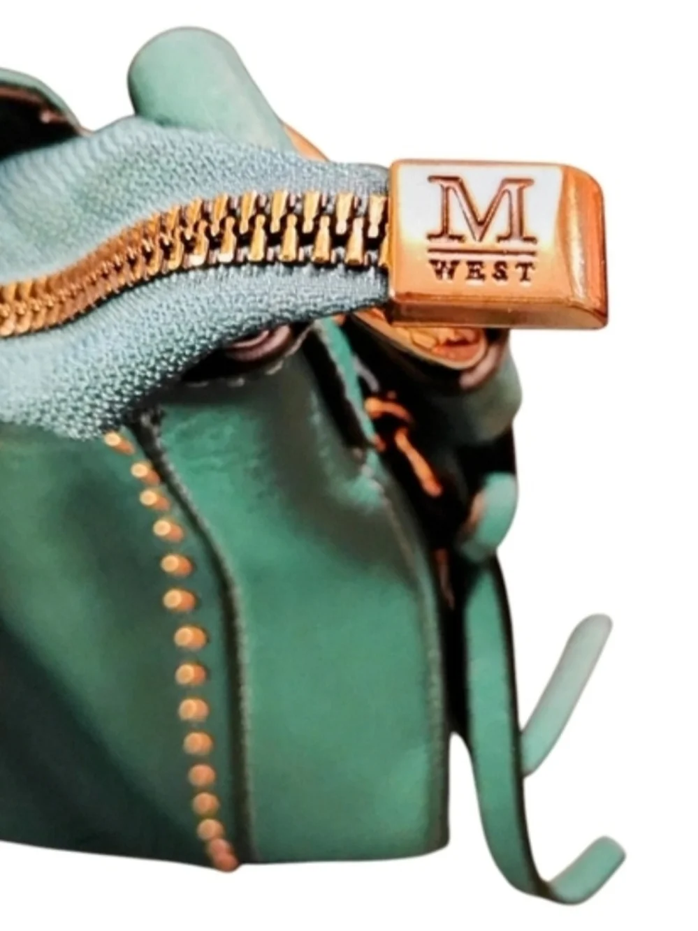 Montana West Teal Studded Shoulder Bag - Picture 12 of 15